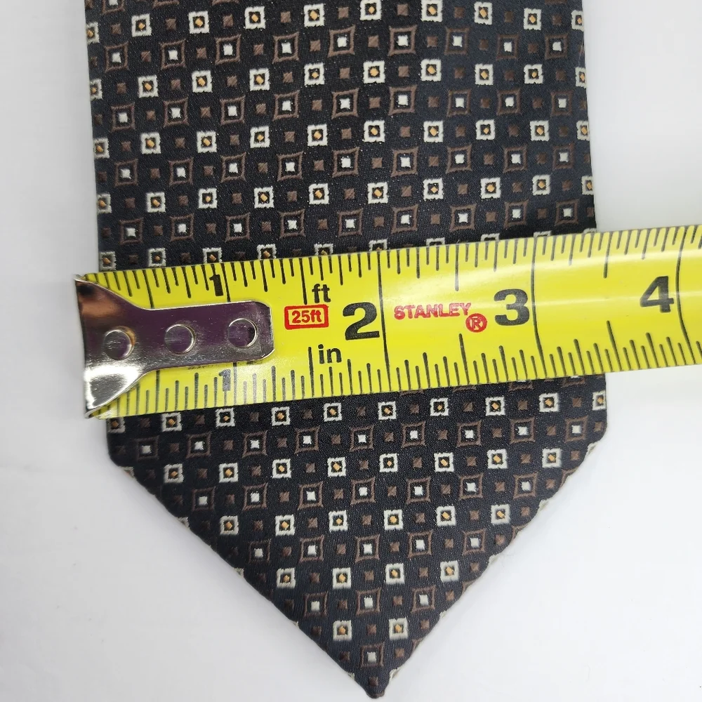 COLOURS ALEXANDER JULIAN  Black & Brown Tie.